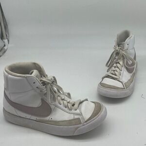 Nike Blazer Mid 77 White Mauve High Top Sneakers DA4086-121 Kids Size 4Y